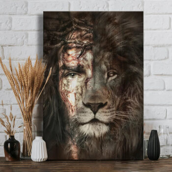 Jesus Lion of Judah Christian Canvas Wall Art