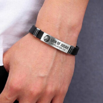 Lion of Judah – Revelation 5:5 Engraved Silicone Bracelet