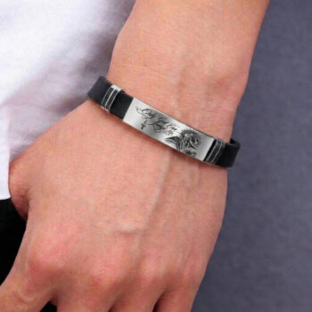 Only God Can Judge Me – Jesus Prayer Engraved Silicone Bracelet