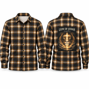 Lion of Judah Plaid Shirt
