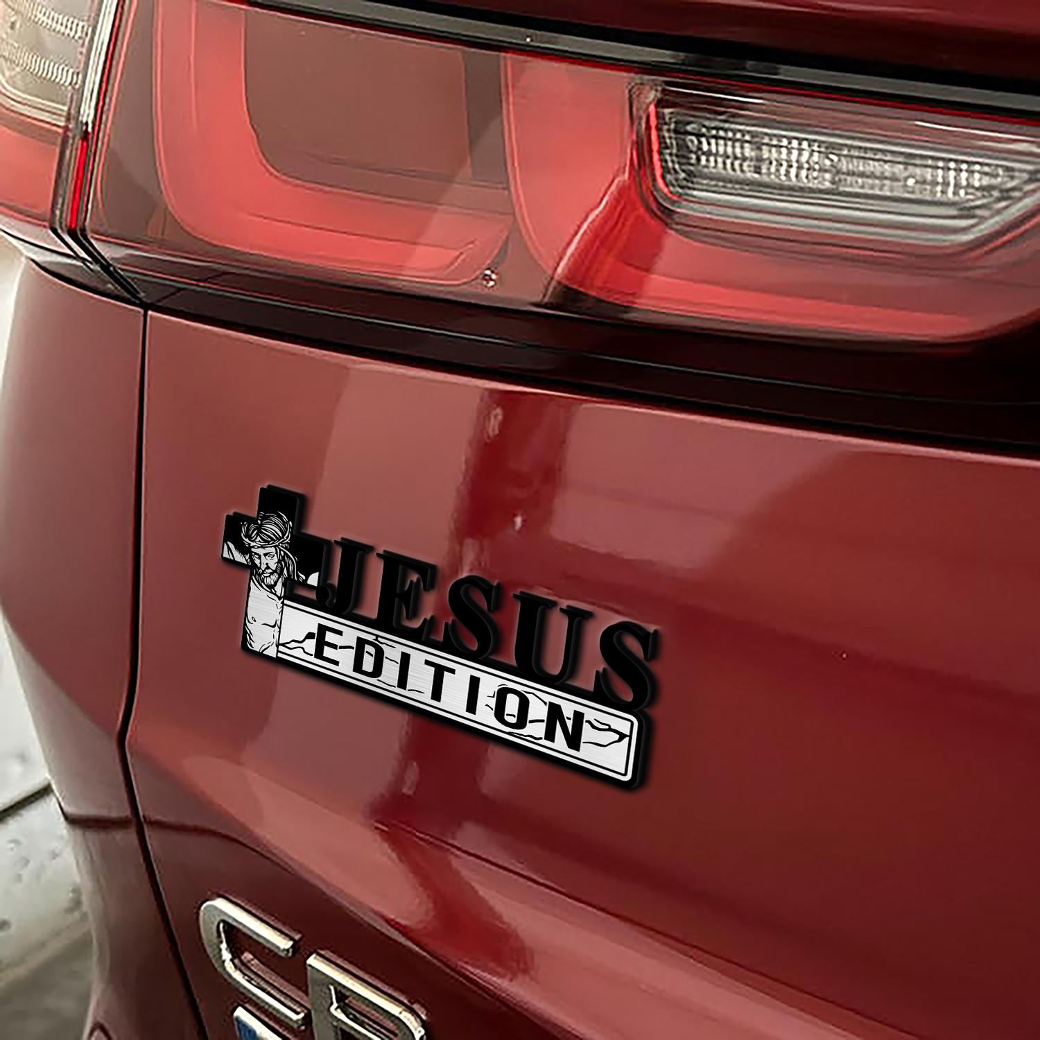 Car Name Emblem Badge Mockup 7