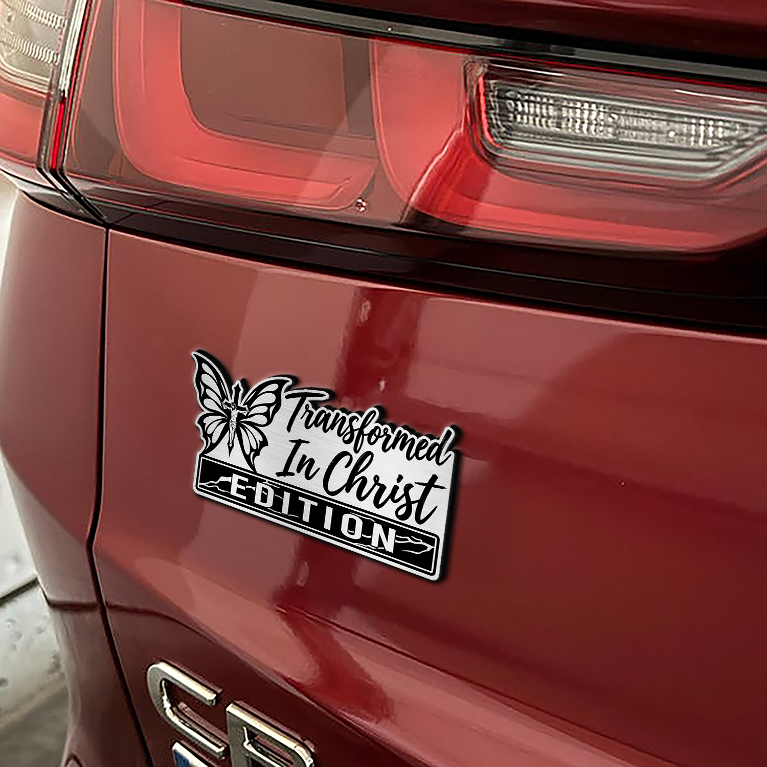Car Name Emblem Badge Mockup 7