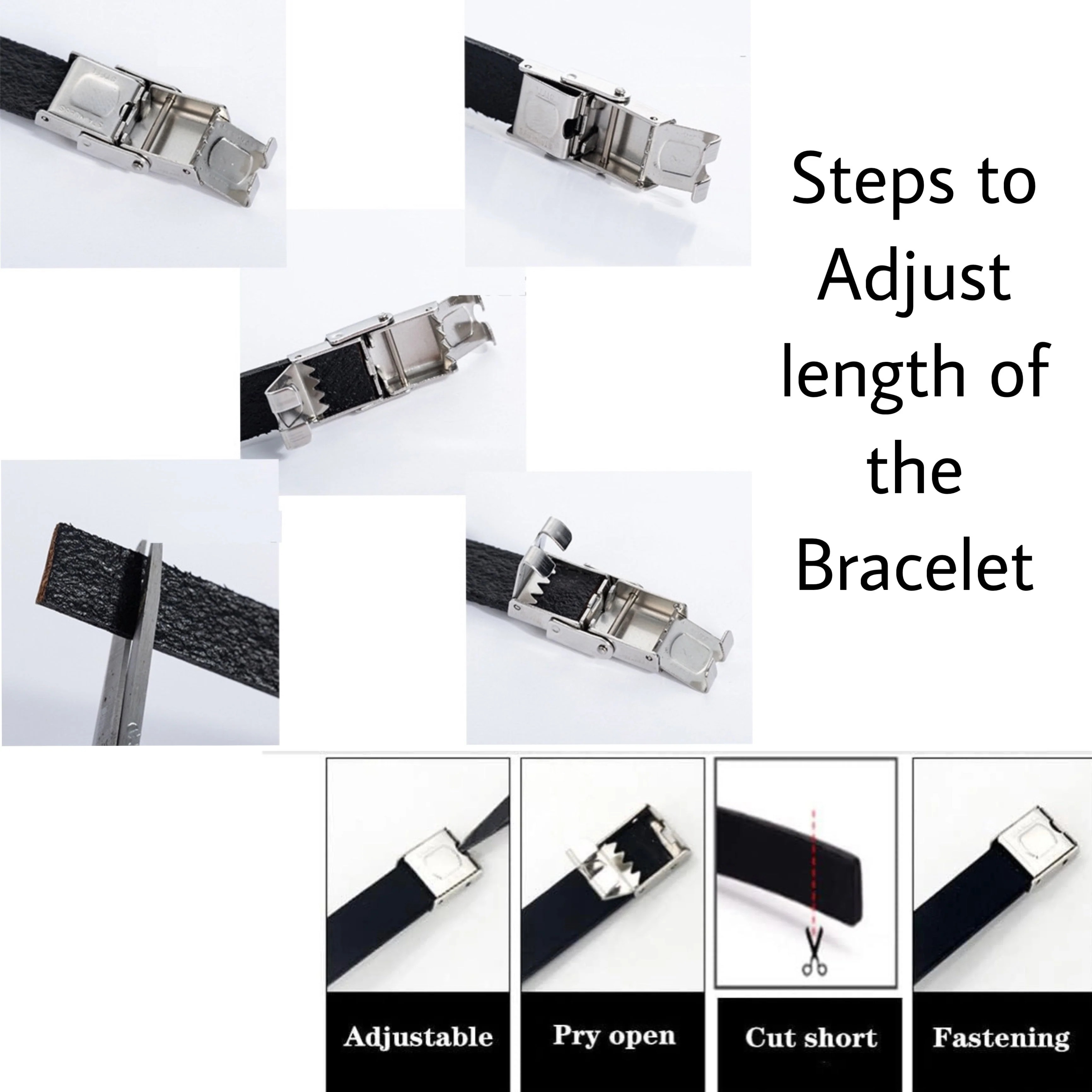 How to adjust the silicone bracelet length